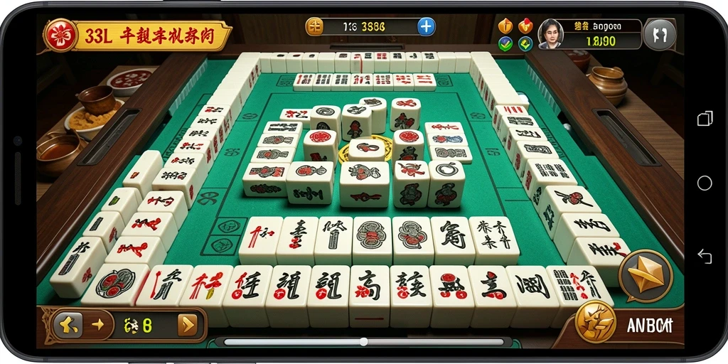 Gameplay Mahjong yang seru dan menantang di 33L.