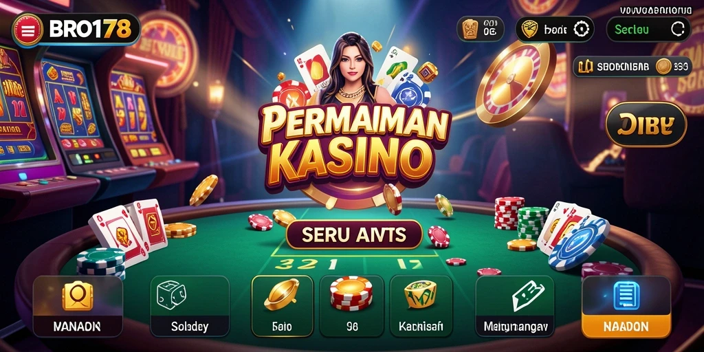 Tampilan menarik dari gameplay Kasino yang seru