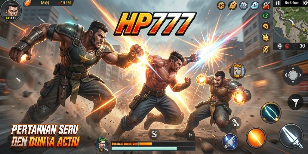 Tampilan gameplay seru dan menegangkan dari HP777.