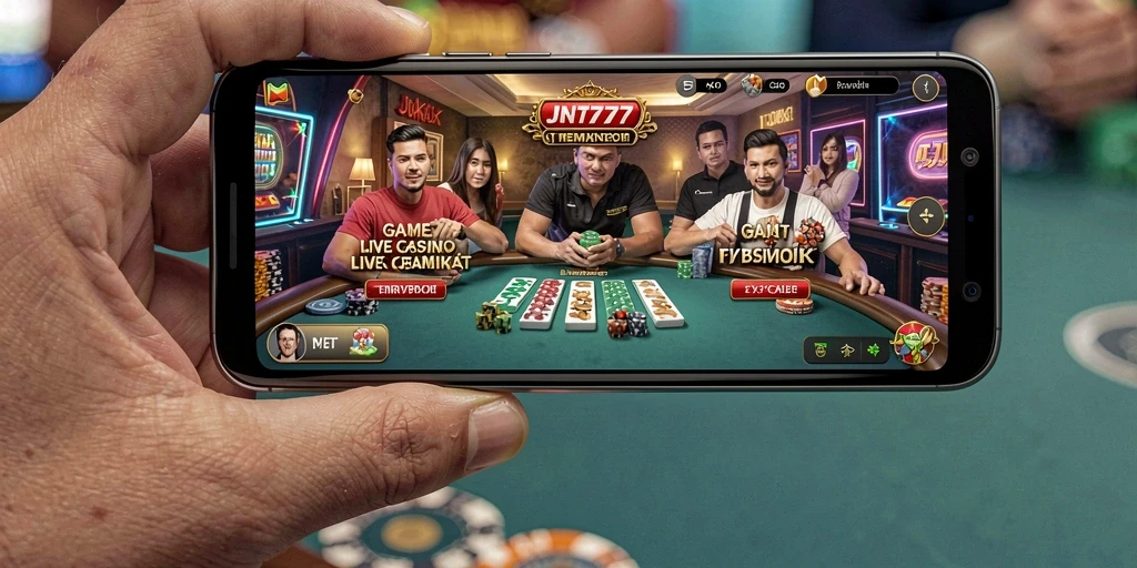 Screenshot tampilan gameplay Live Casino JNT777 yang menarik dan interaktif.