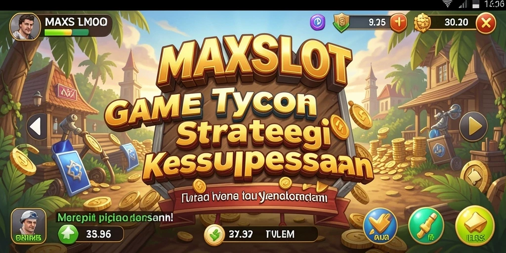 Tangkapan layar gameplay MAXSLOT menunjukkan manajemen kasino yang menarik.