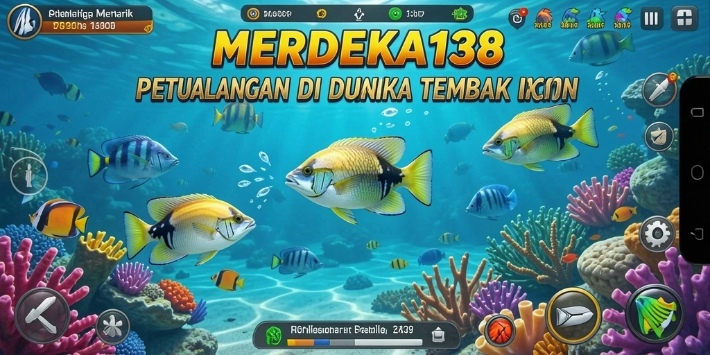 Tampilan gameplay menarik dari game Tembak Ikan MERDEKA138.