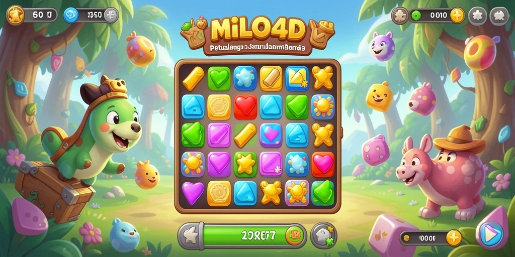 Tampilan gameplay seru dan penuh warna dari MILO4D.