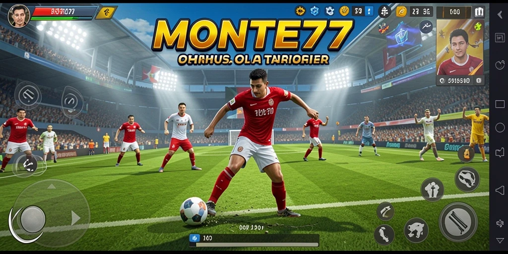 Tampilan gameplay MONTE77 yang penuh aksi dan kompetisi.