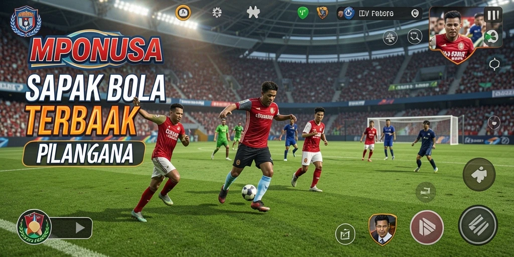 Tampilan pertandingan sepak bola yang seru dan mendebarkan di MPONUSA.