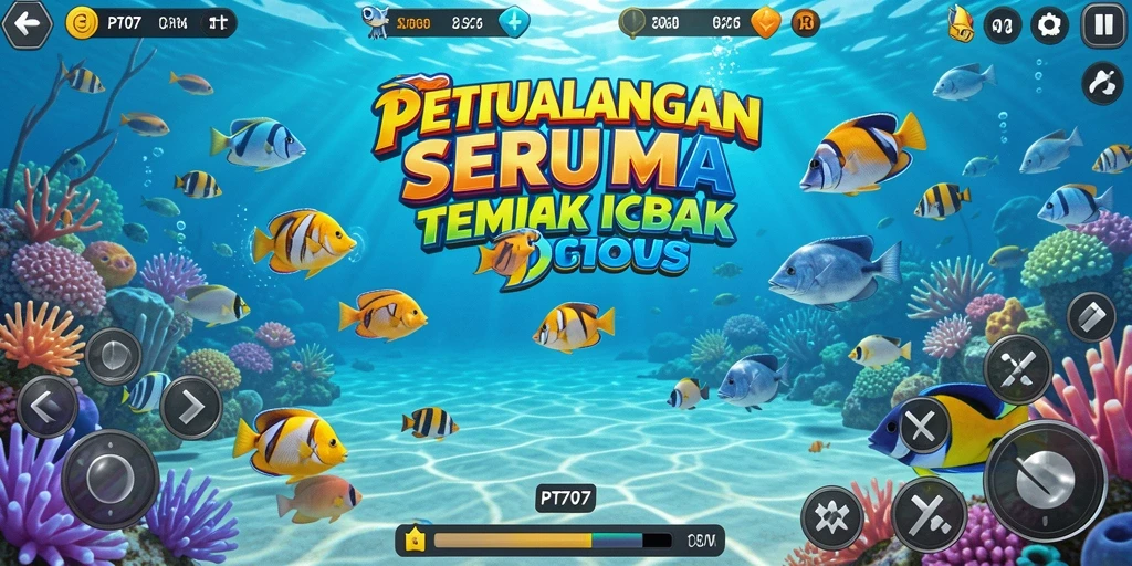 Gameplay menembak ikan yang seru dan menantang di PT707.