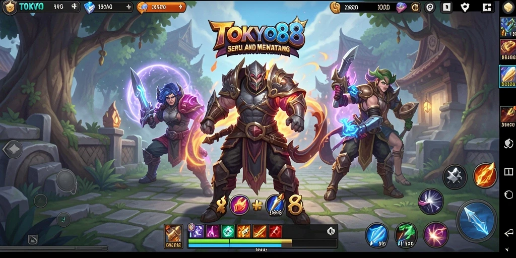 Tampilan aksi seru dalam gameplay TOKYO88 yang memukau.